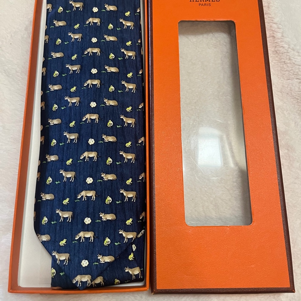 Hermes Necktie (PRICE FIRM)